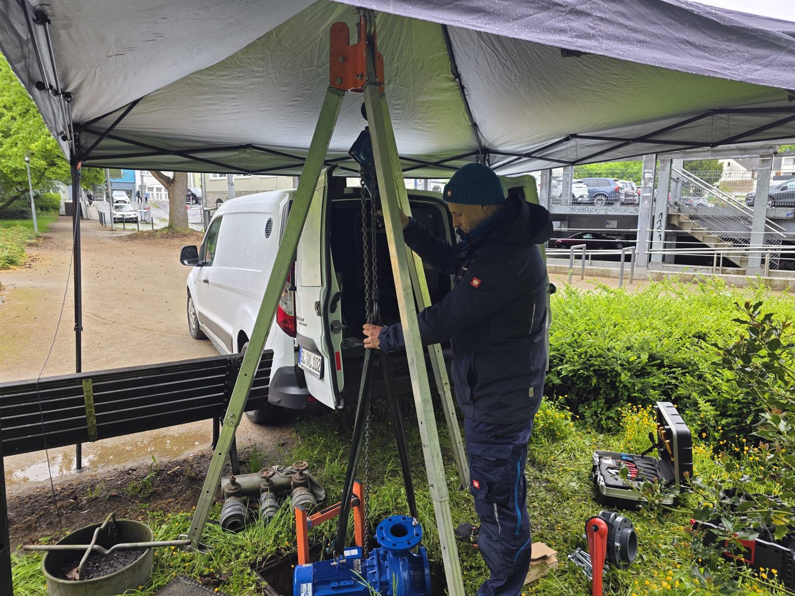 PumpenPunkt im Einsatz an einer Pumpe